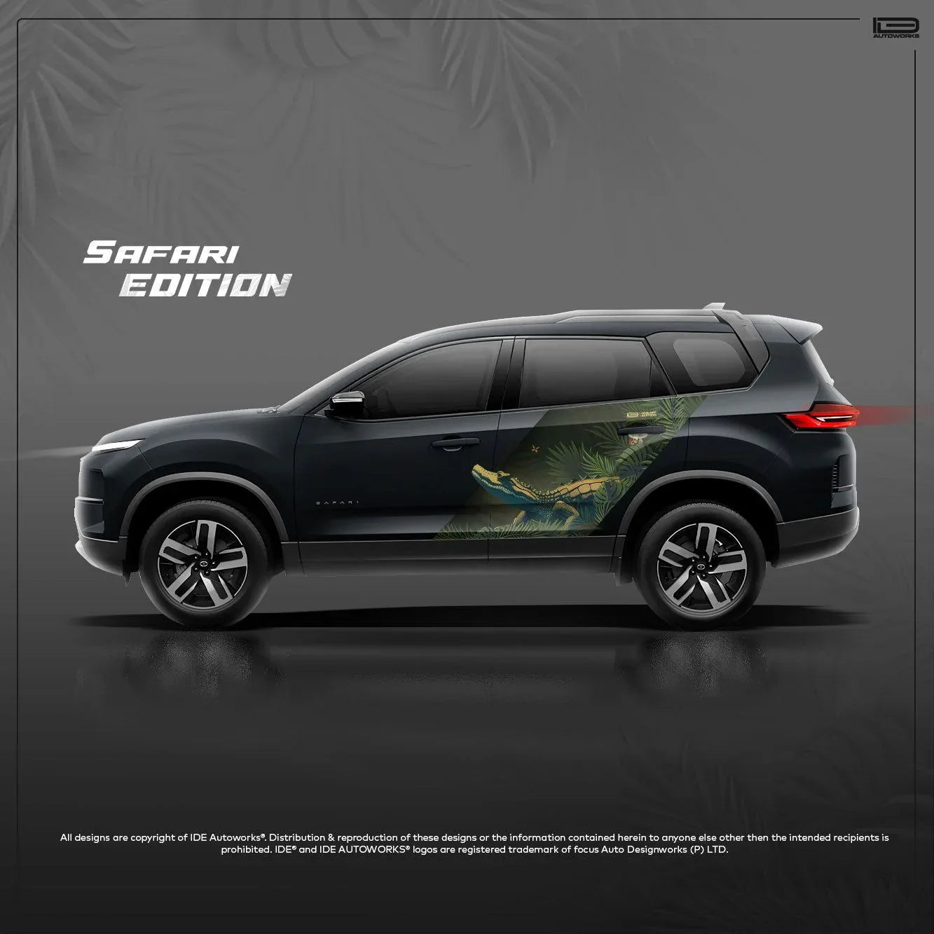Jungle Safari Edition Graphics for Tata Safari black