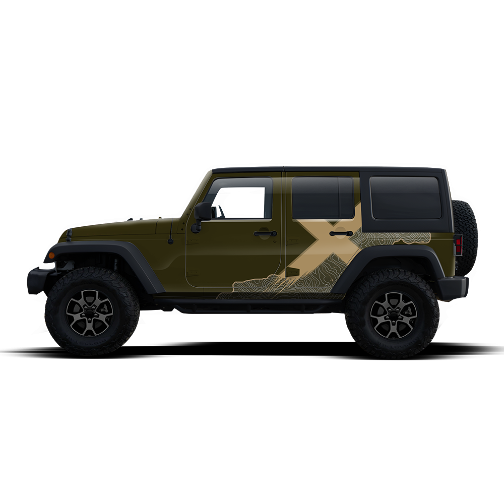 VentureX Edition Graphics for Jeep Wrangler green