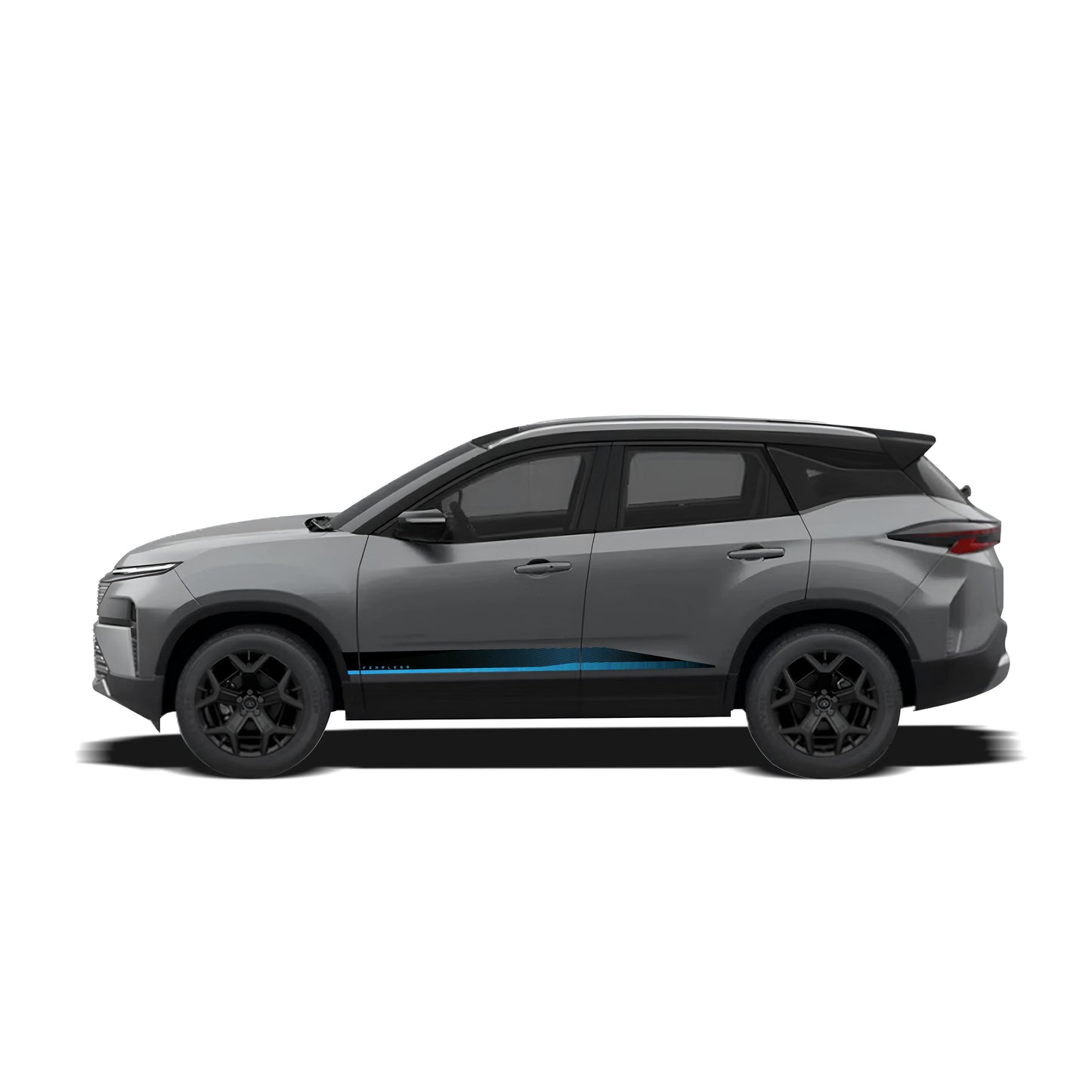 Fearless Edition Car Graphics for Tata Harrier grey