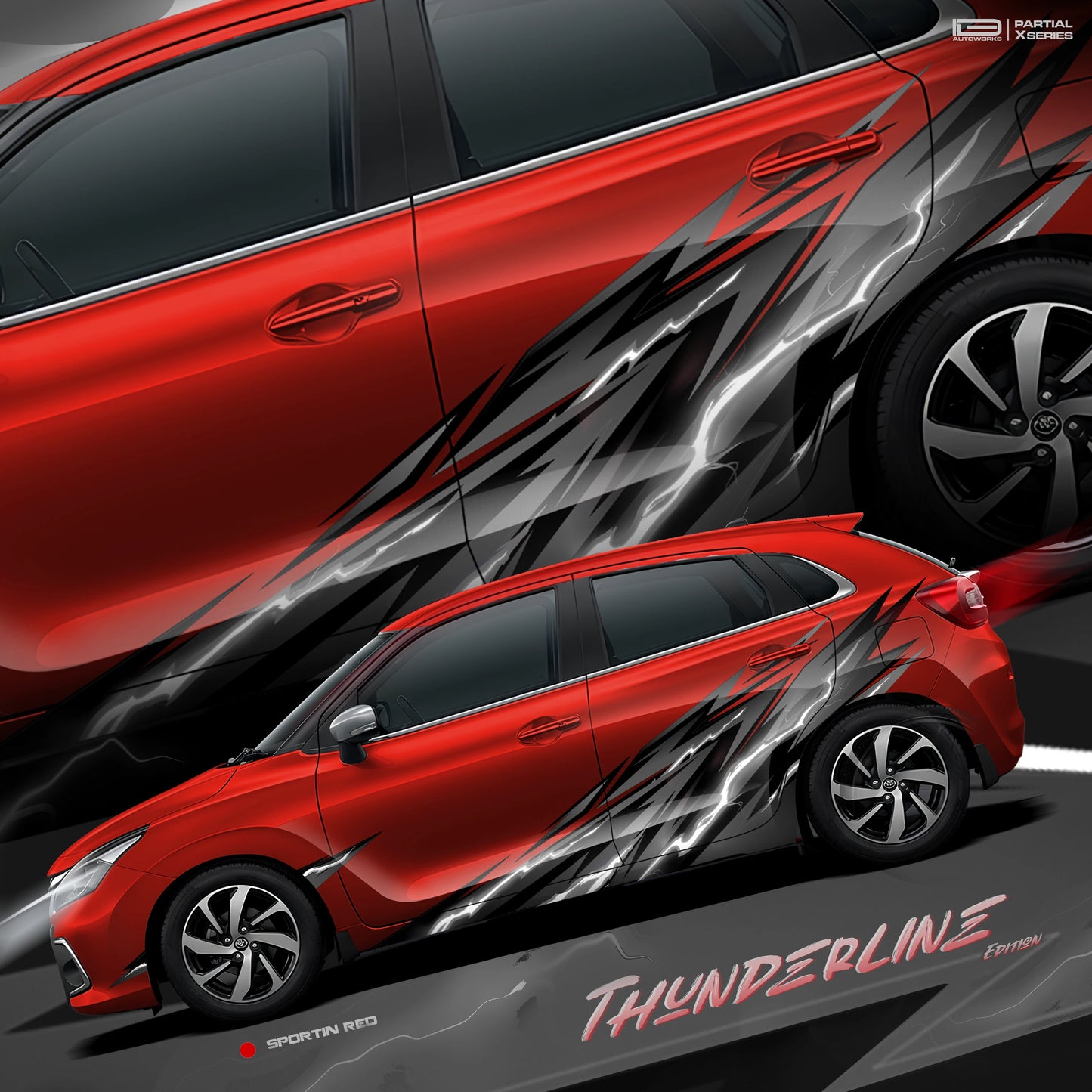 IDE Partial X Series – Thunderline Edition | Toyota Glanza