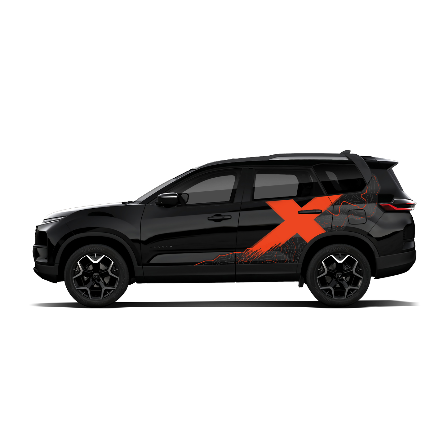 VentureX Edition Graphics for Tata Safari black