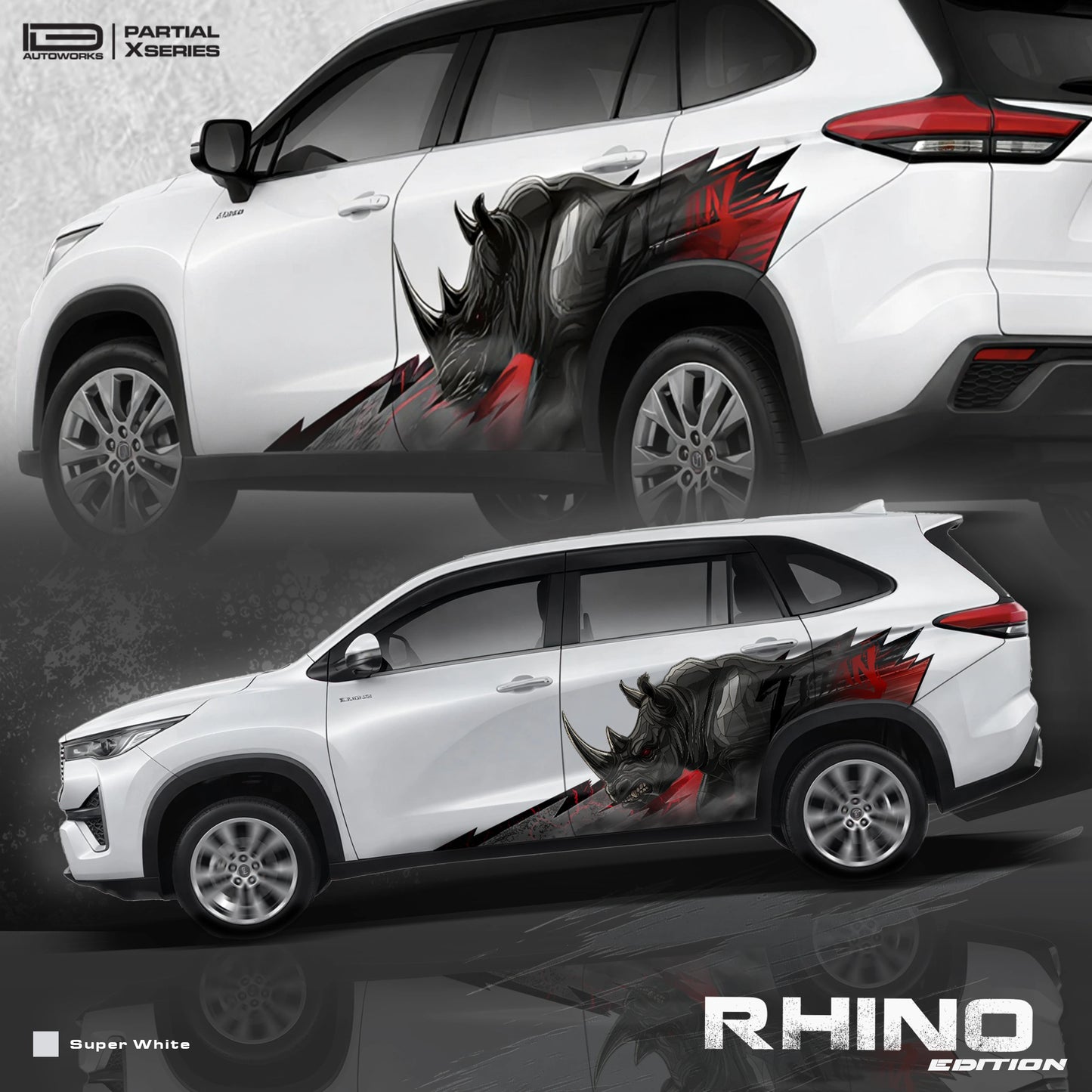 Rhino Edition Graphics for Toyota Hycross IDE Partial X Series