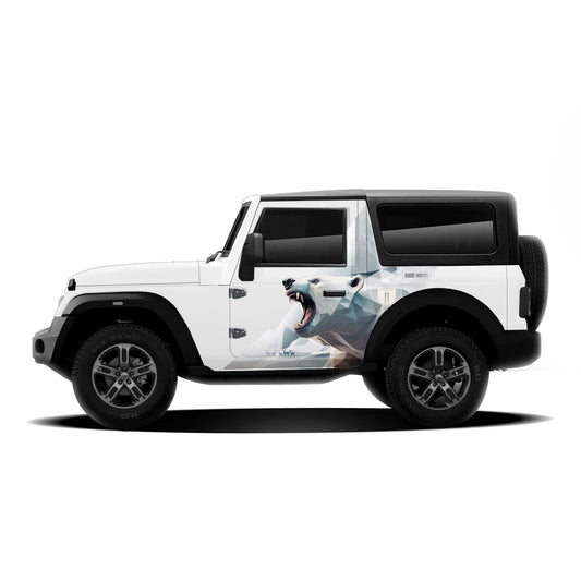 IDE PARTIAL X SERIES - Bear Edition Type 1 for Mahindra Thar (Everest White)