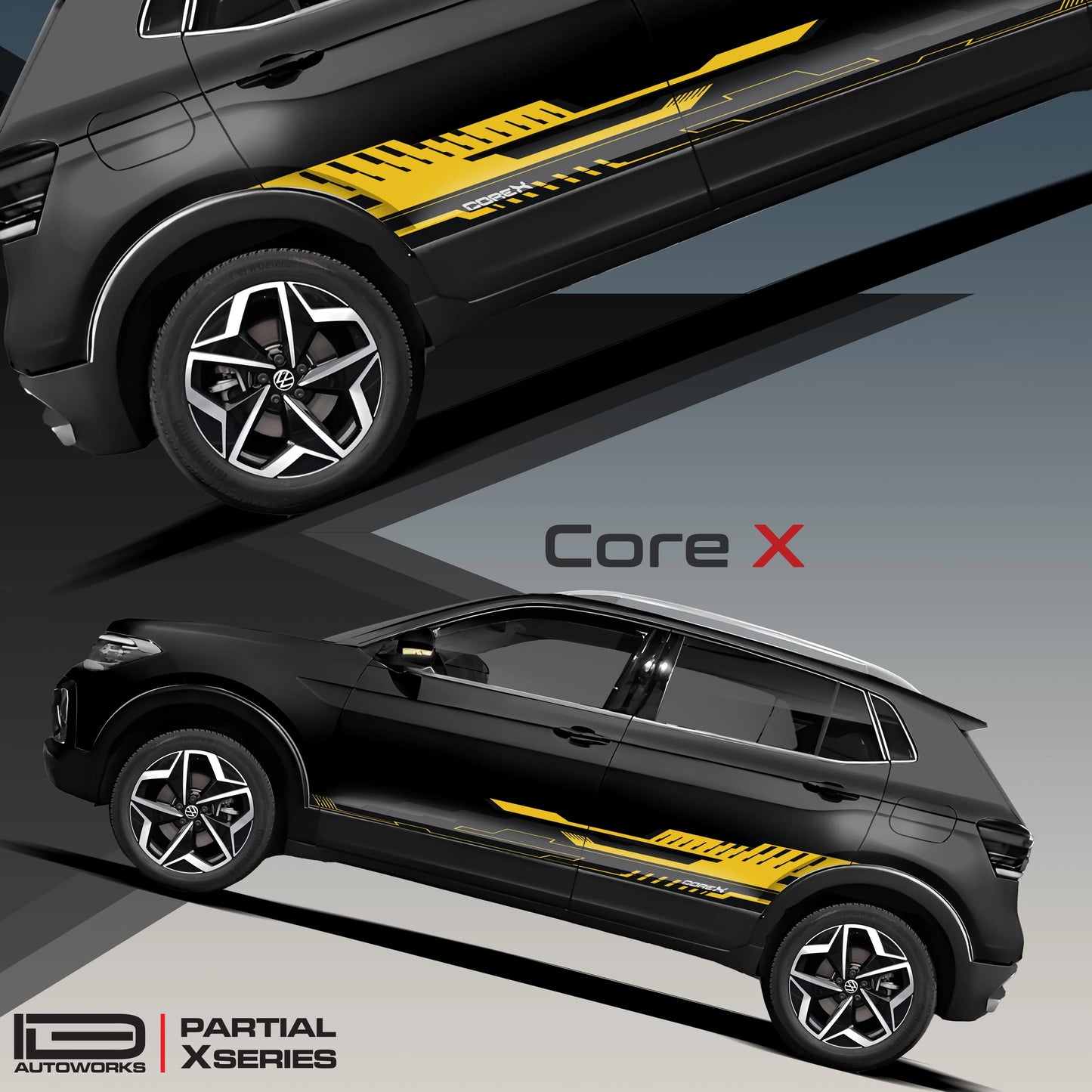 CoreX Edition Graphics for VW Taigun black