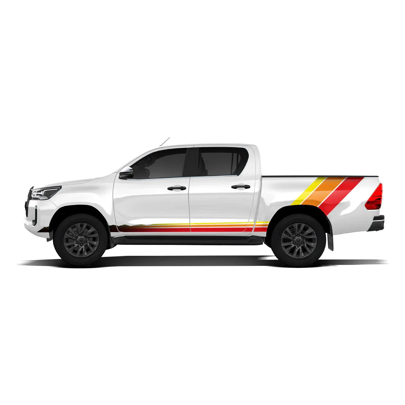 Classic Cruiser Edition Side Graphics for Toyota Hilux white