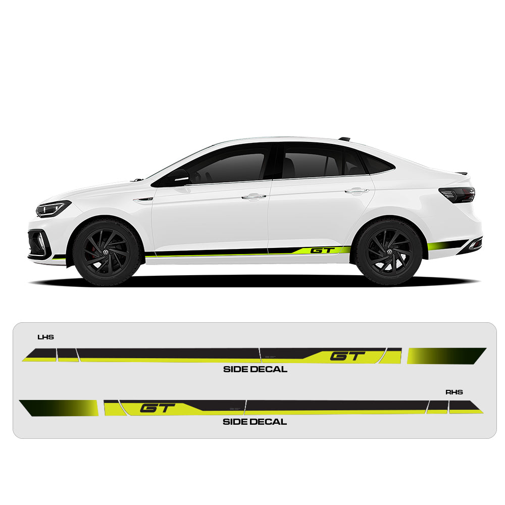 IDE Graphics Series - GT Edition for Volkswagen Virtus (Candy White)