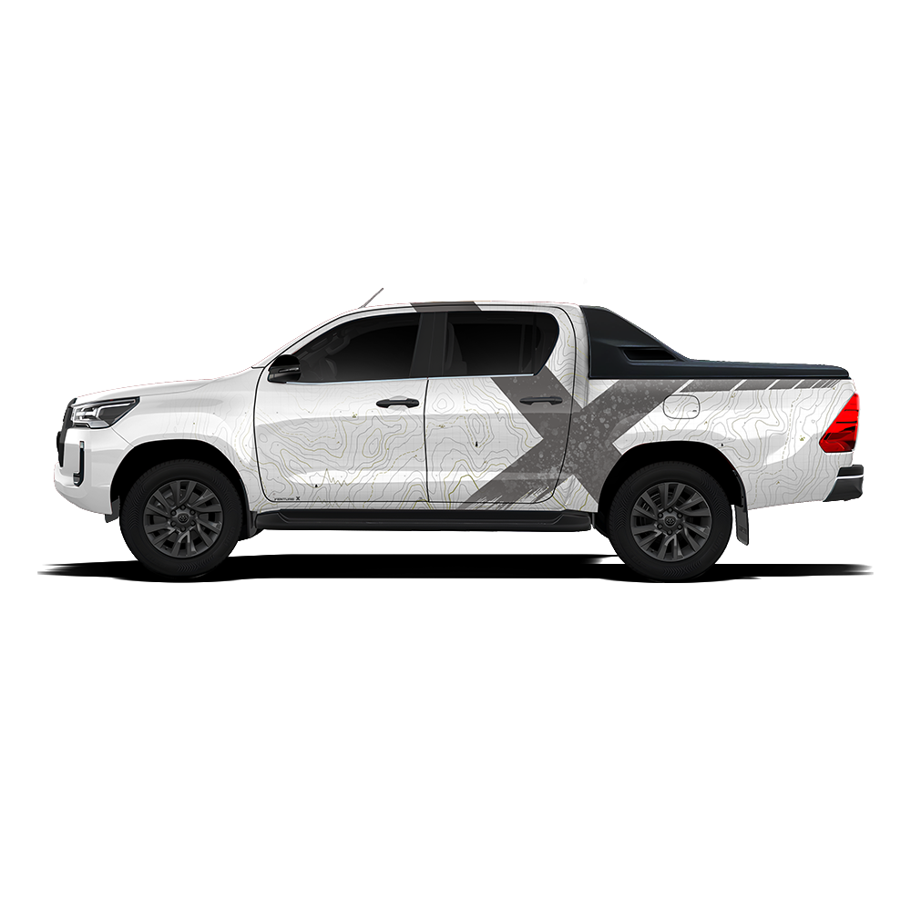 VentureX Edition Graphics for Toyota Hilux White