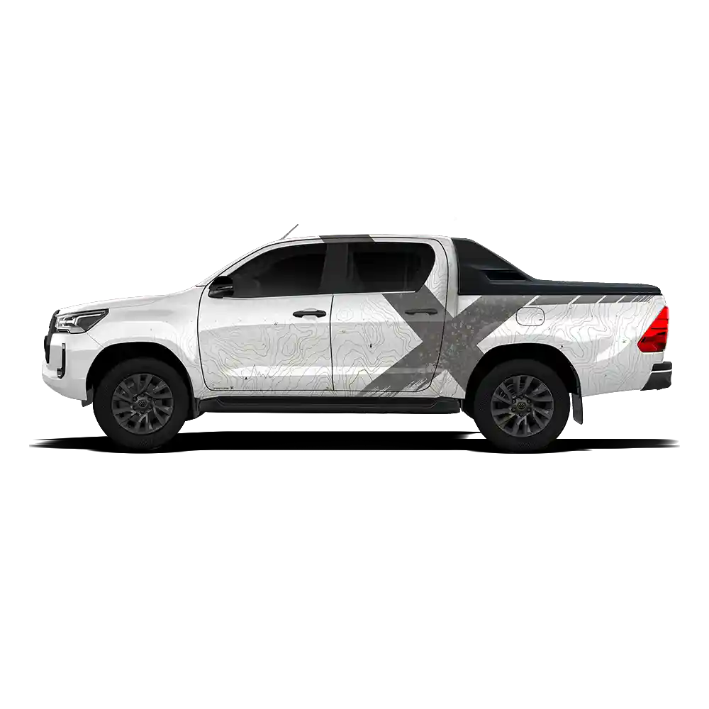 VentureX Edition Graphics for Toyota Hilux grey