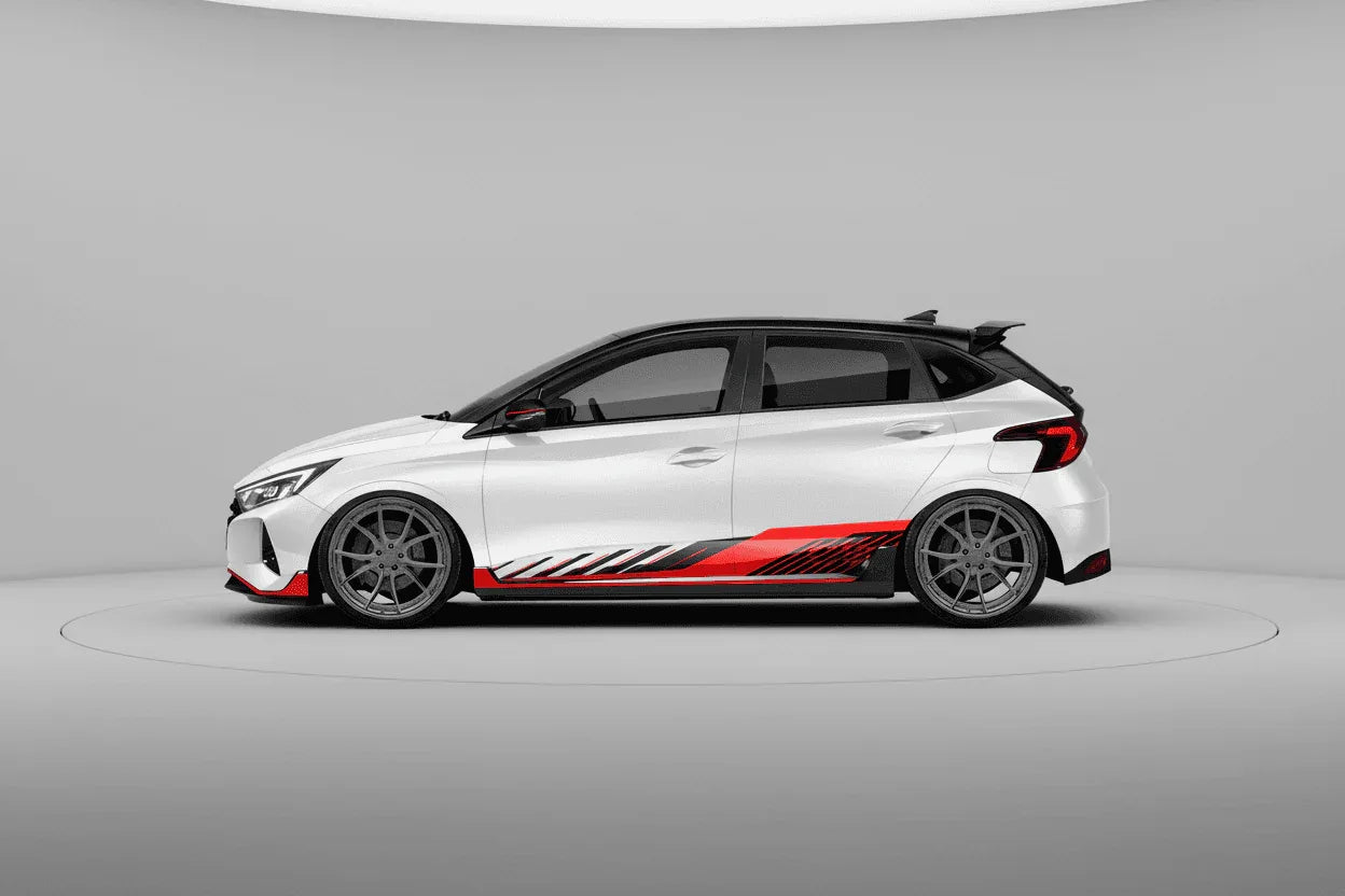 Aero Edition Graphics for Hyundai i20 white