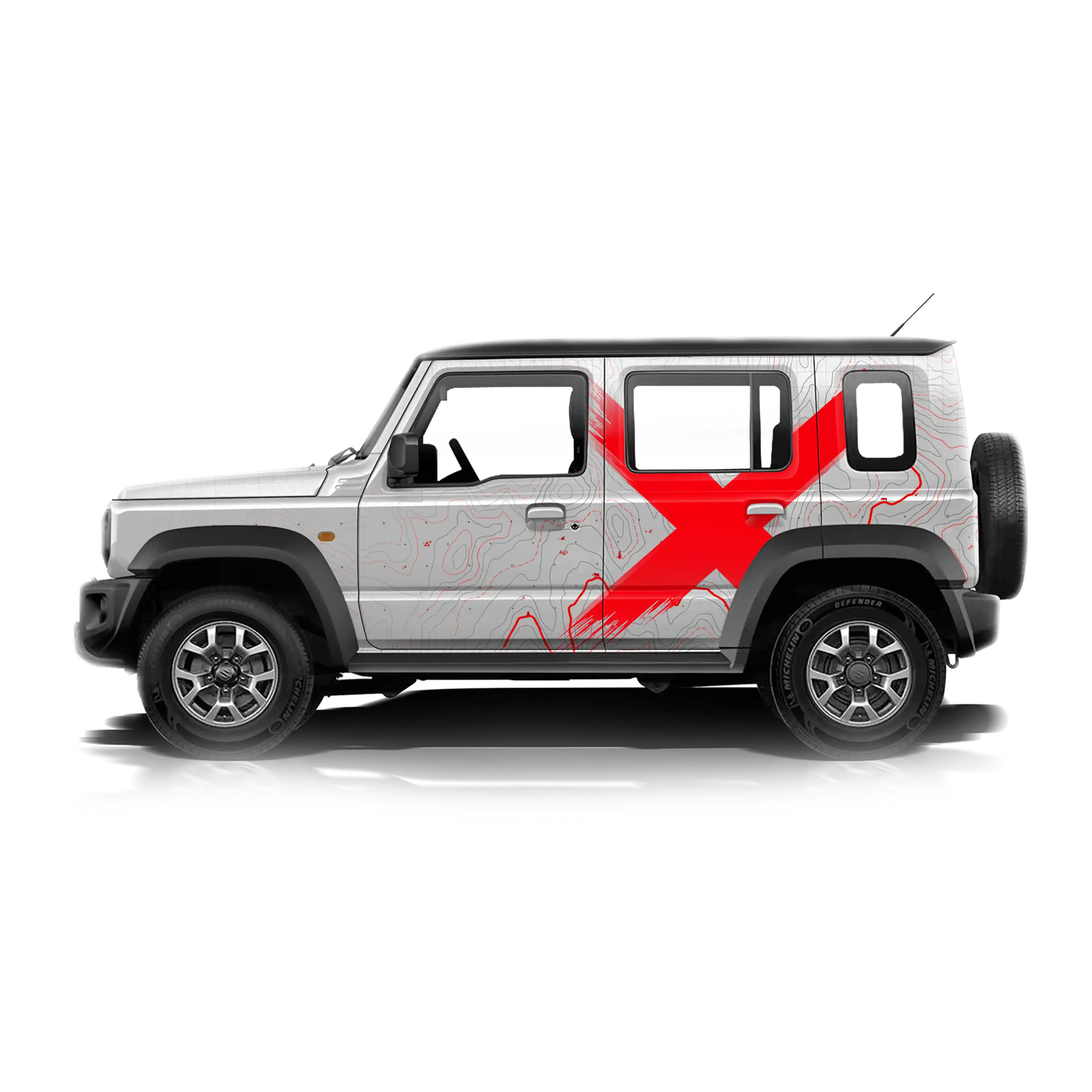 VentureX Edition Graphics for Maruti Suzuki Jimny black
