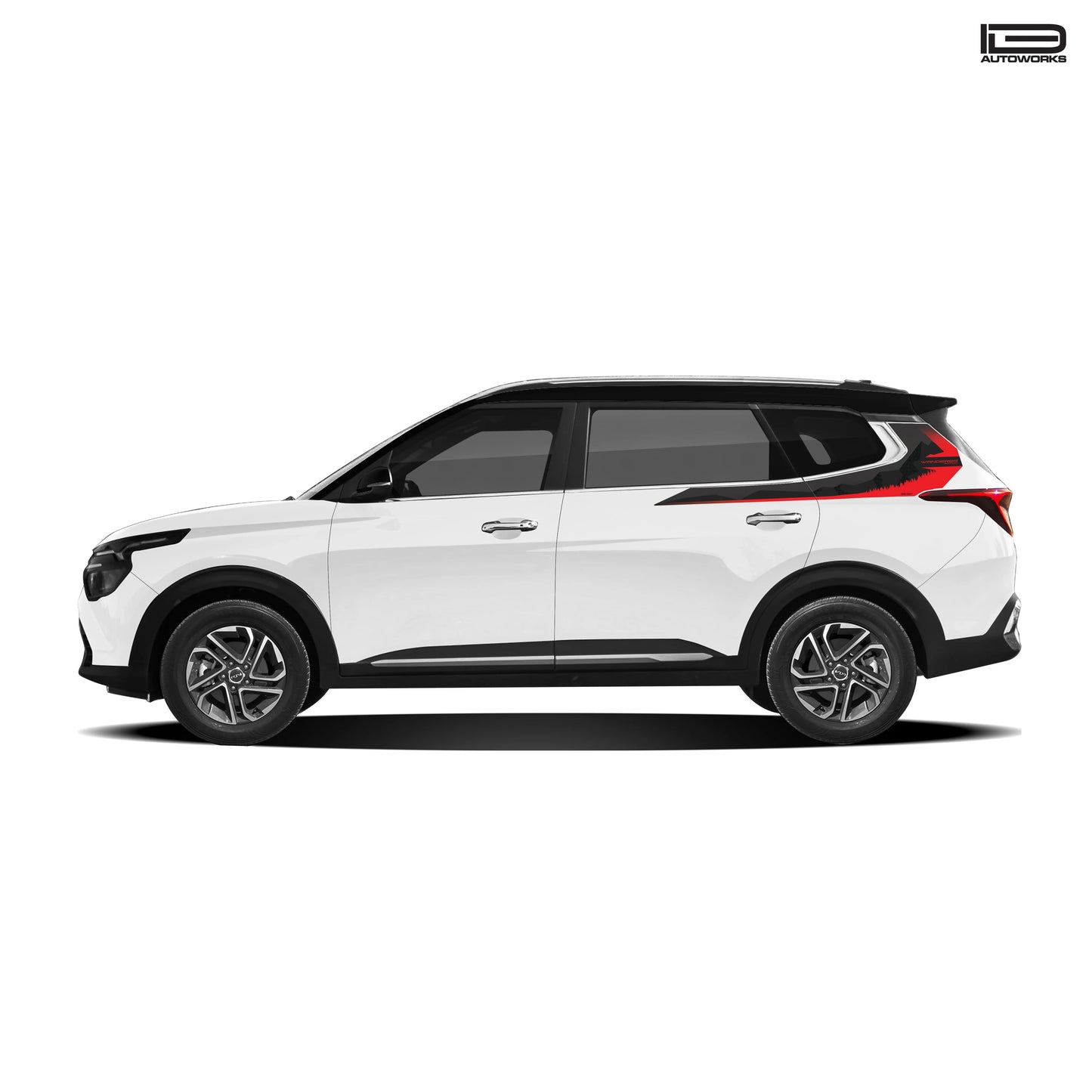 Wanderer Edition Car Graphics for Kia Carens white