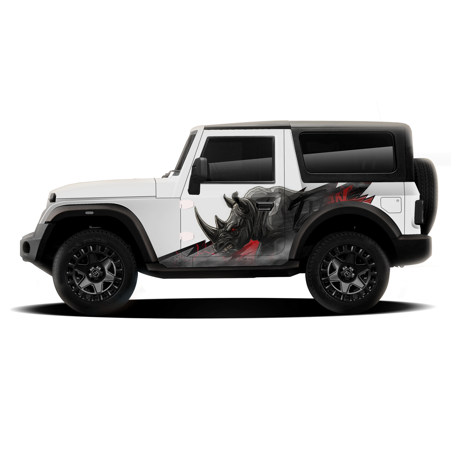 Rhino Edition Graphics for Mahindra Thar IDE Partial X Series
