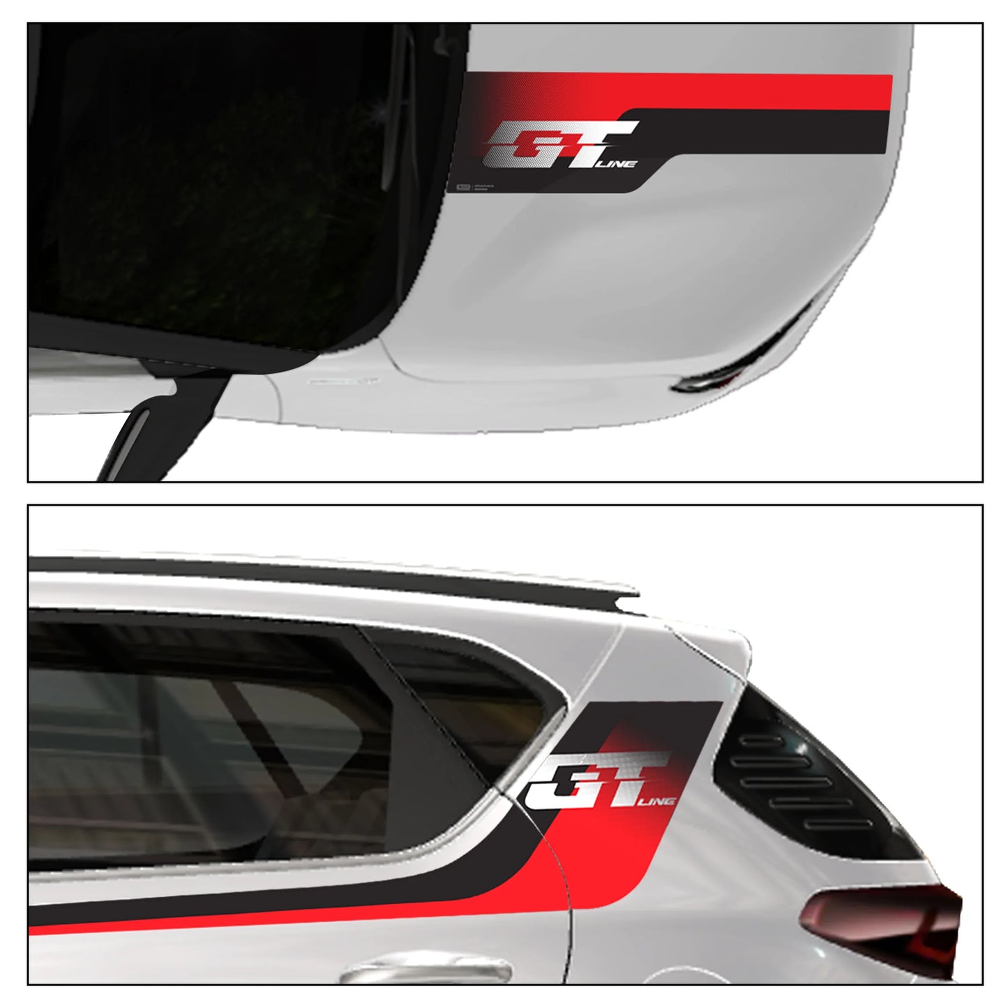 GT Edition Graphics for Kia Sonet white