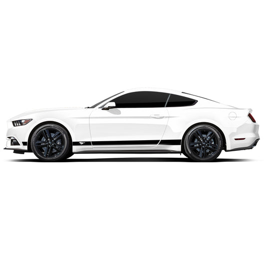 IDE PREMIUM GRAPHICS SERIES - ThunderHorse Edition Side for Ford Mustang (Oxford White)