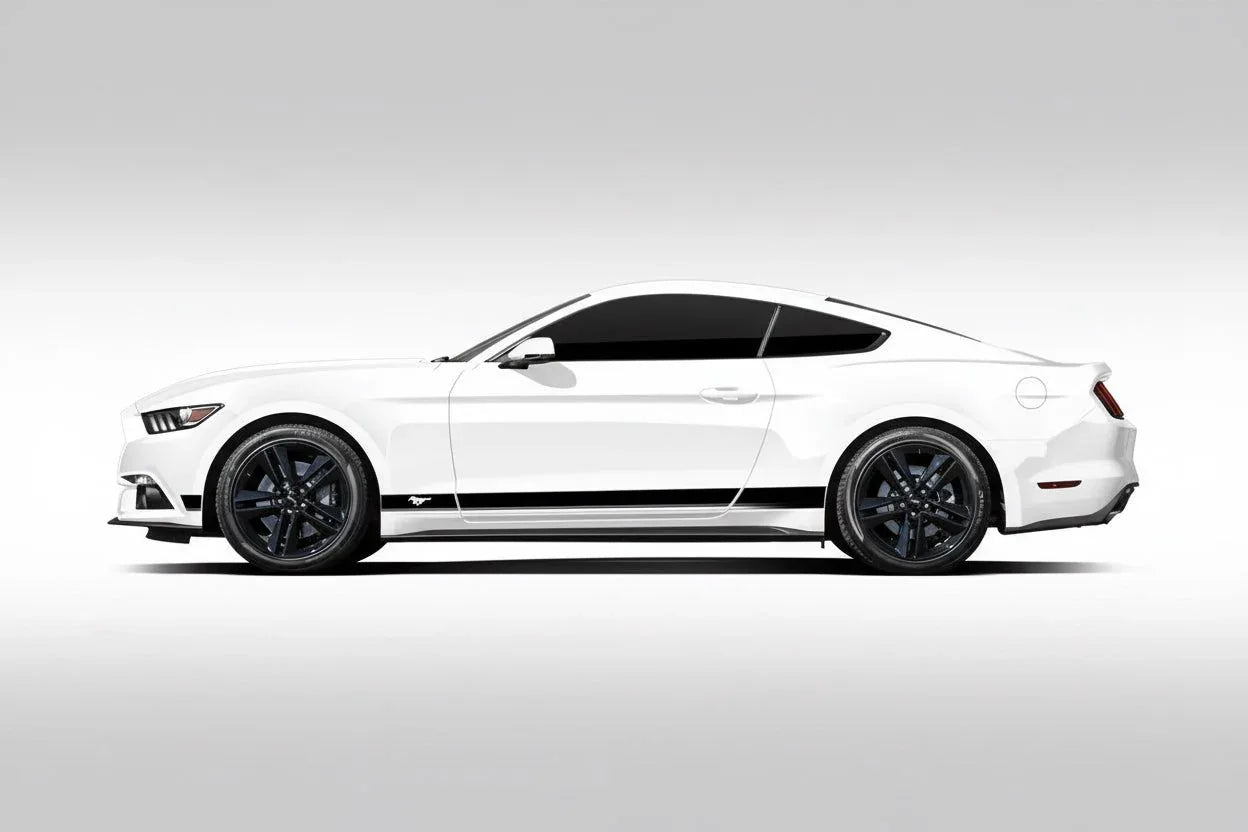 ThunderHorse Edition Side Graphics for Ford Mustang white