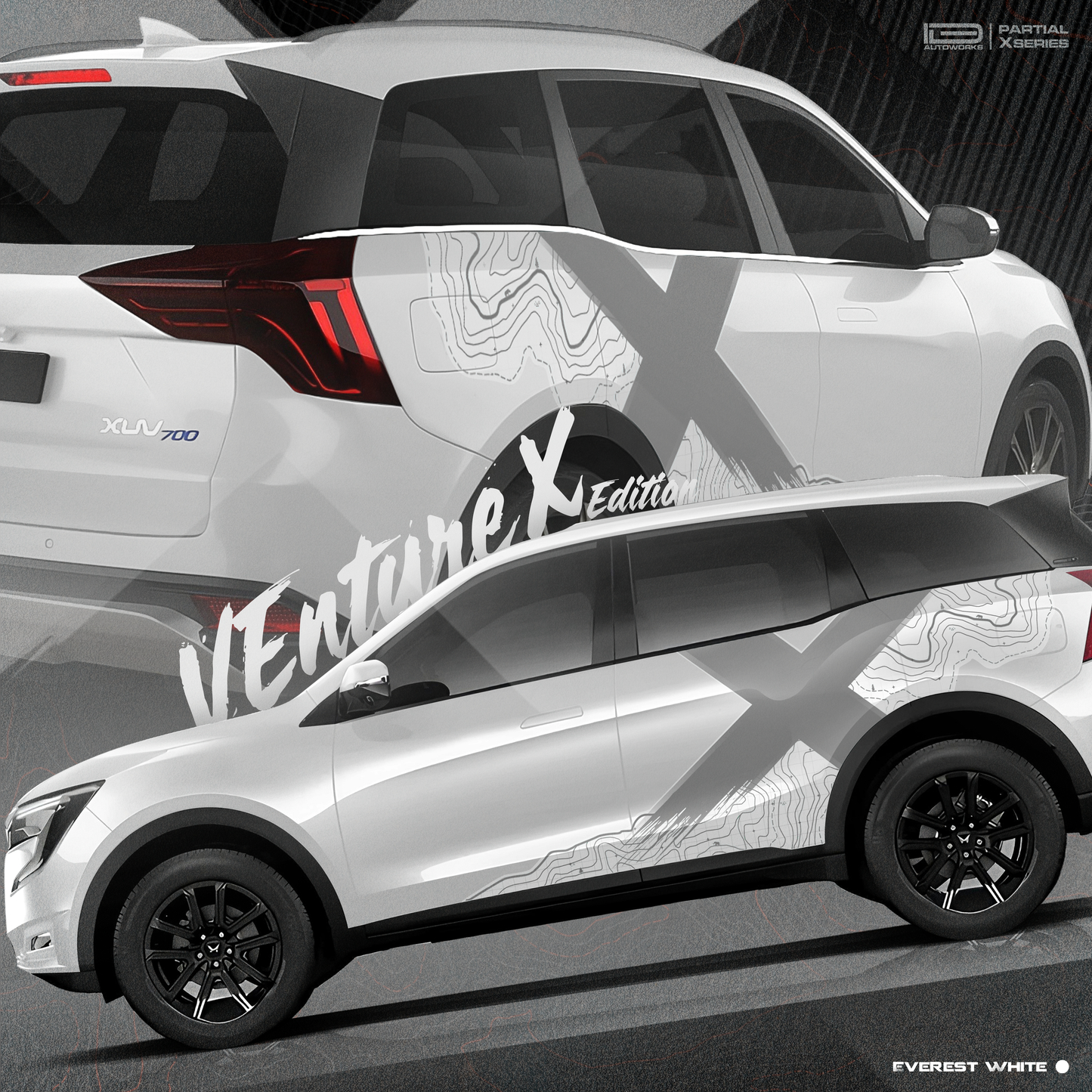 VentureX Edition Graphics for Mahindra XUV700 IDE Graphics Series