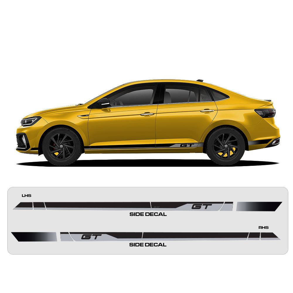 IDE Graphics Series - GT Edition for Volkswagen Virtus (Curcuma Yellow)