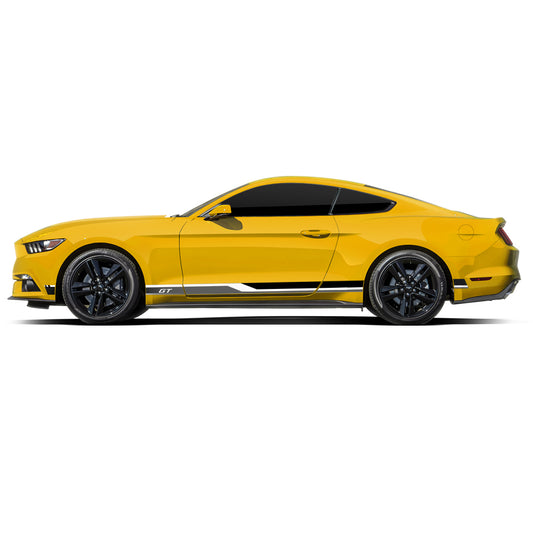 IDE PREMIUM GRAPHICS SERIES - GT Edition Side for Ford Mustang (Triple Yellow)