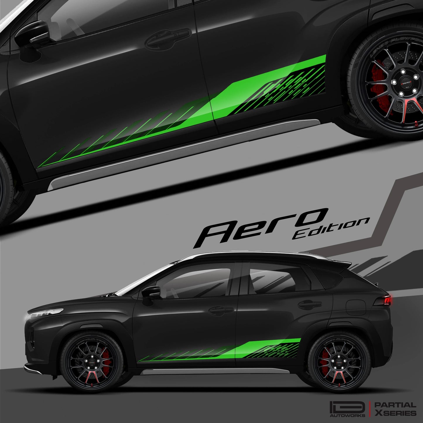 Aero Edition Graphics for Maruti Suzuki Fronx black