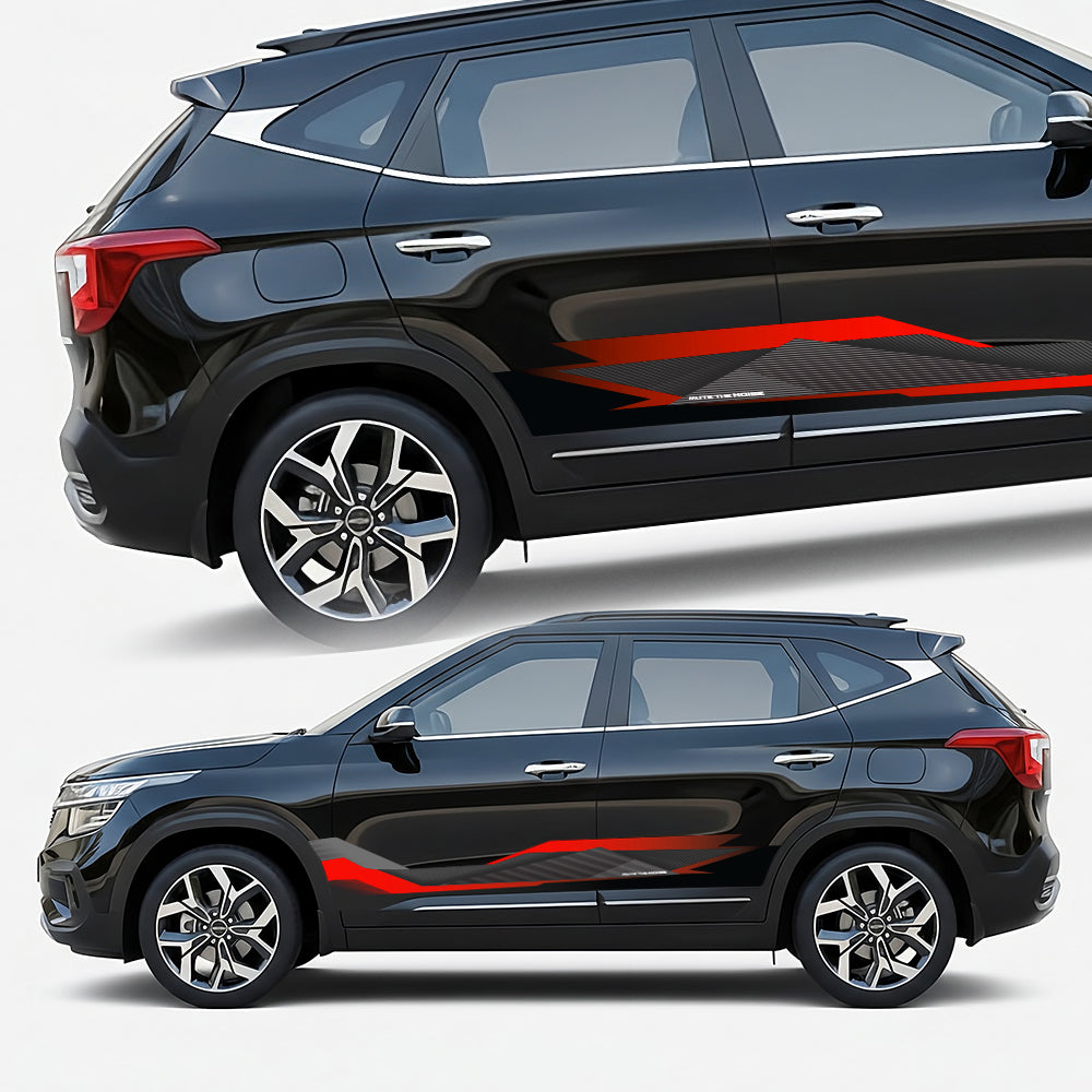 Mute The Noise Edition Graphics for Kia Seltos black