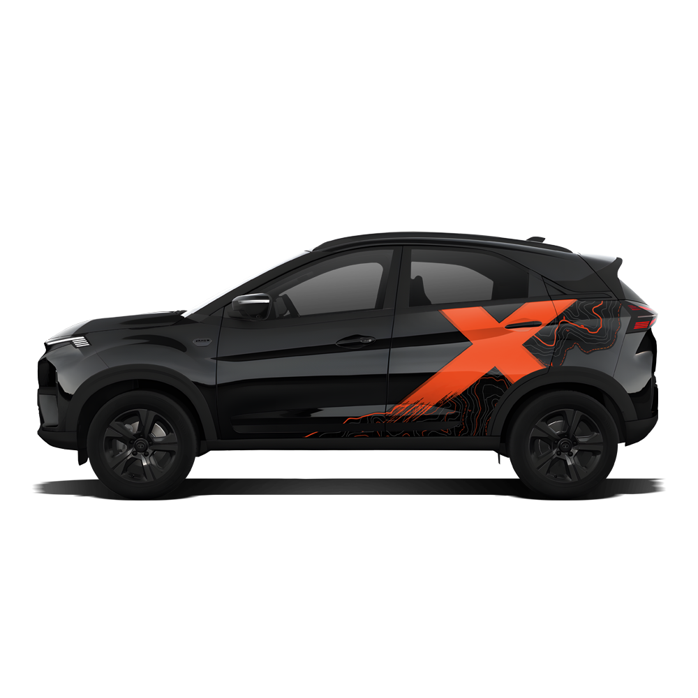 VentureX Edition Graphics for Tata Nexon Black