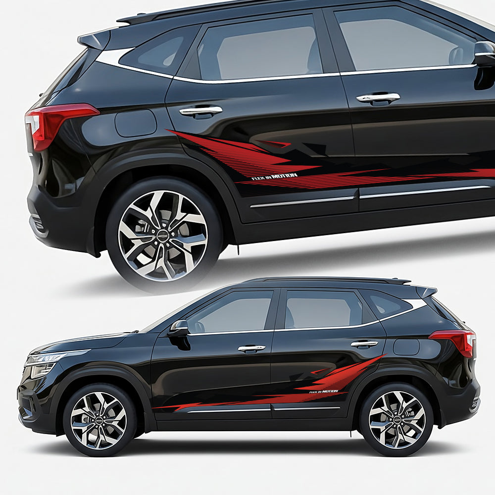 Flex in Motion Edition Graphics for Kia Seltos black