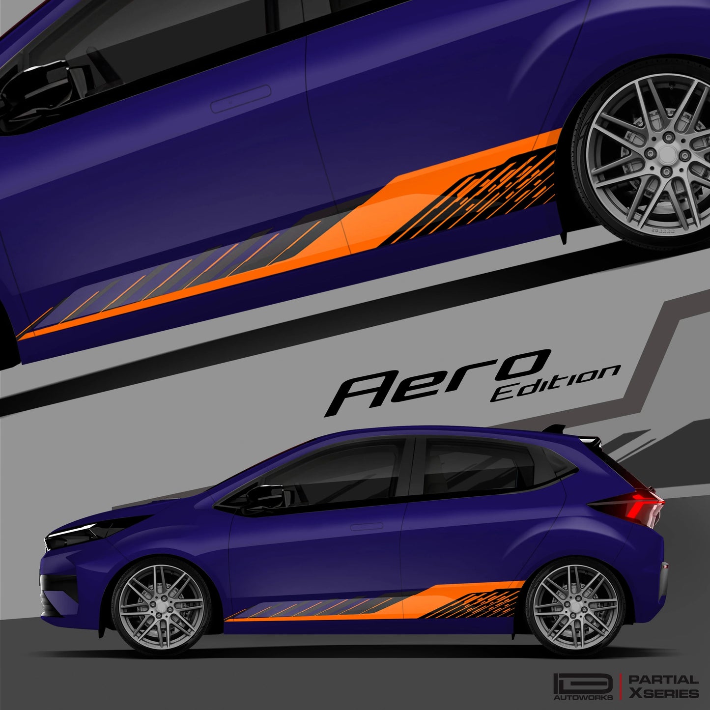 Aero Edition Graphics for Tata Altroz blue