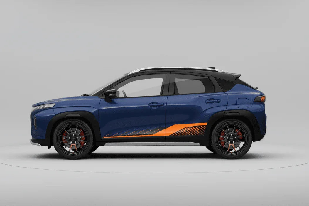 Aero Edition Graphics for Maruti Suzuki Fronx blue