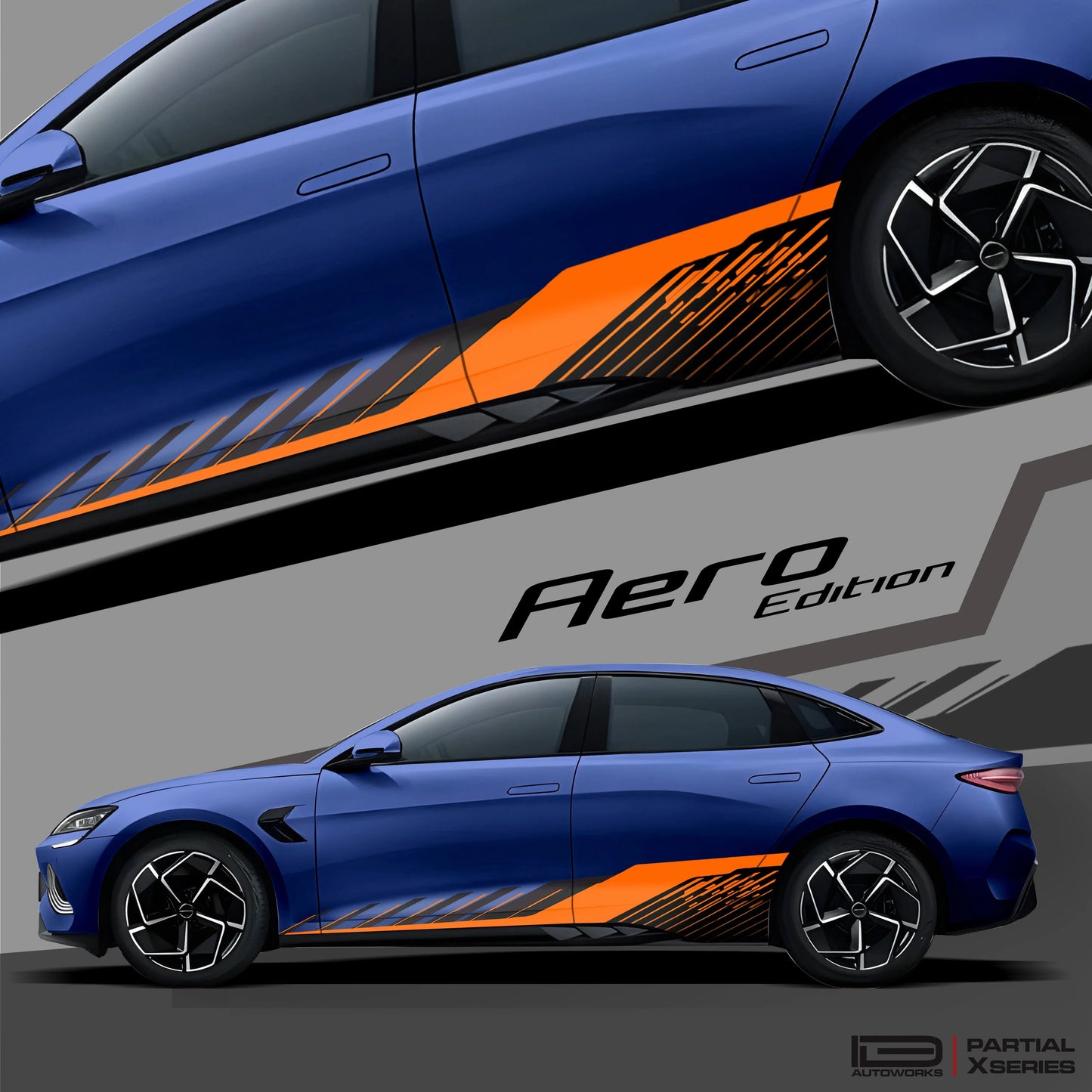 Aero Edition Graphics for BYD Seal blue