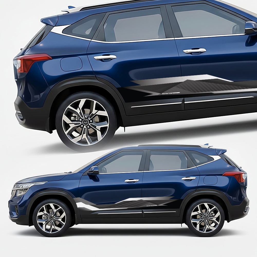 Mute The Noise Edition Graphics for Kia Seltos blue