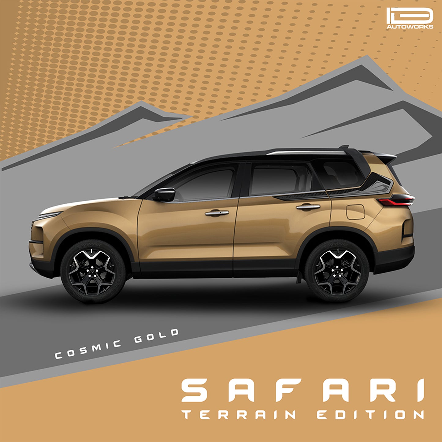 IDE GRAPHICS SERIES - Terrain Edition for Tata Safari /2021-Present