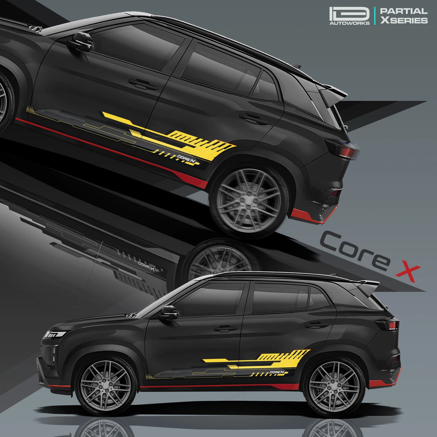 CoreX Edition Graphics for Hyundai Creta black