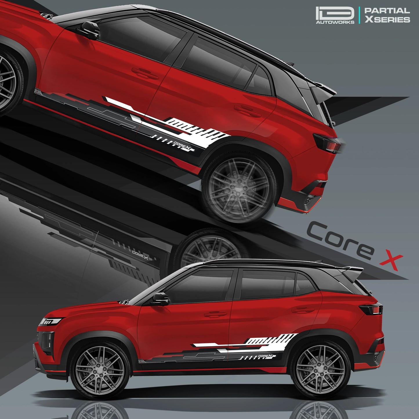 CoreX Edition Graphics for Hyundai Creta red