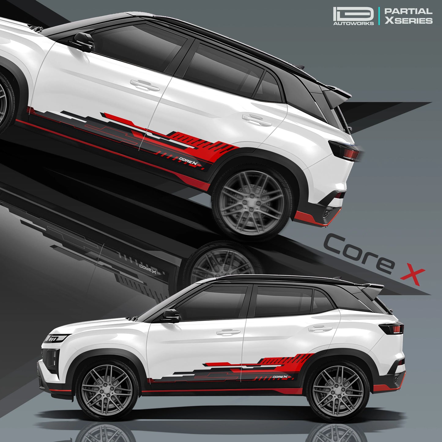 CoreX Edition Graphics for Hyundai Creta white