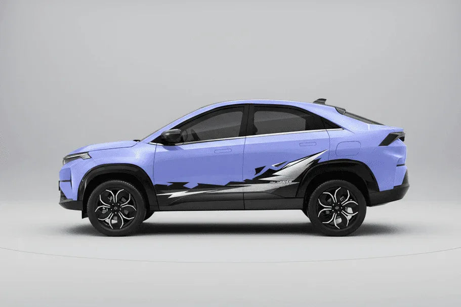 Flex in Motion Edition Graphics for Tata Curvv.EV blue