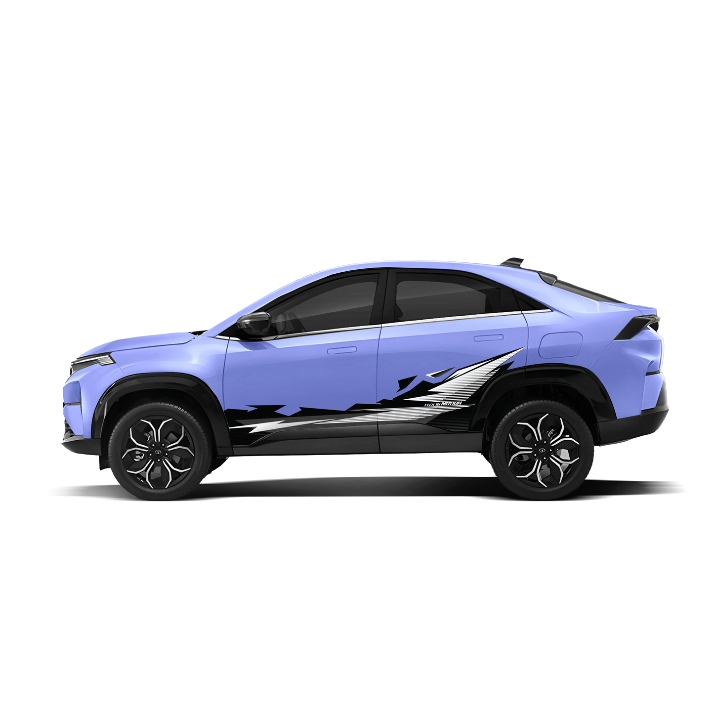 Flex in Motion Edition Graphics for Tata Curvv.EV blue