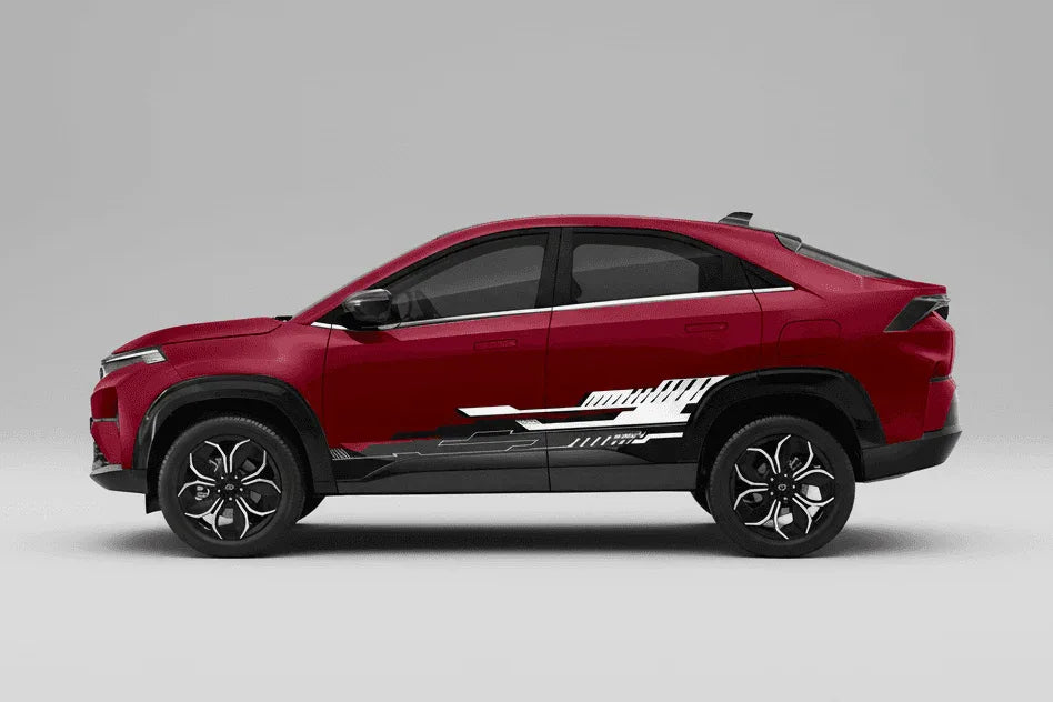 CoreX Edition Graphics for Tata Curvv red