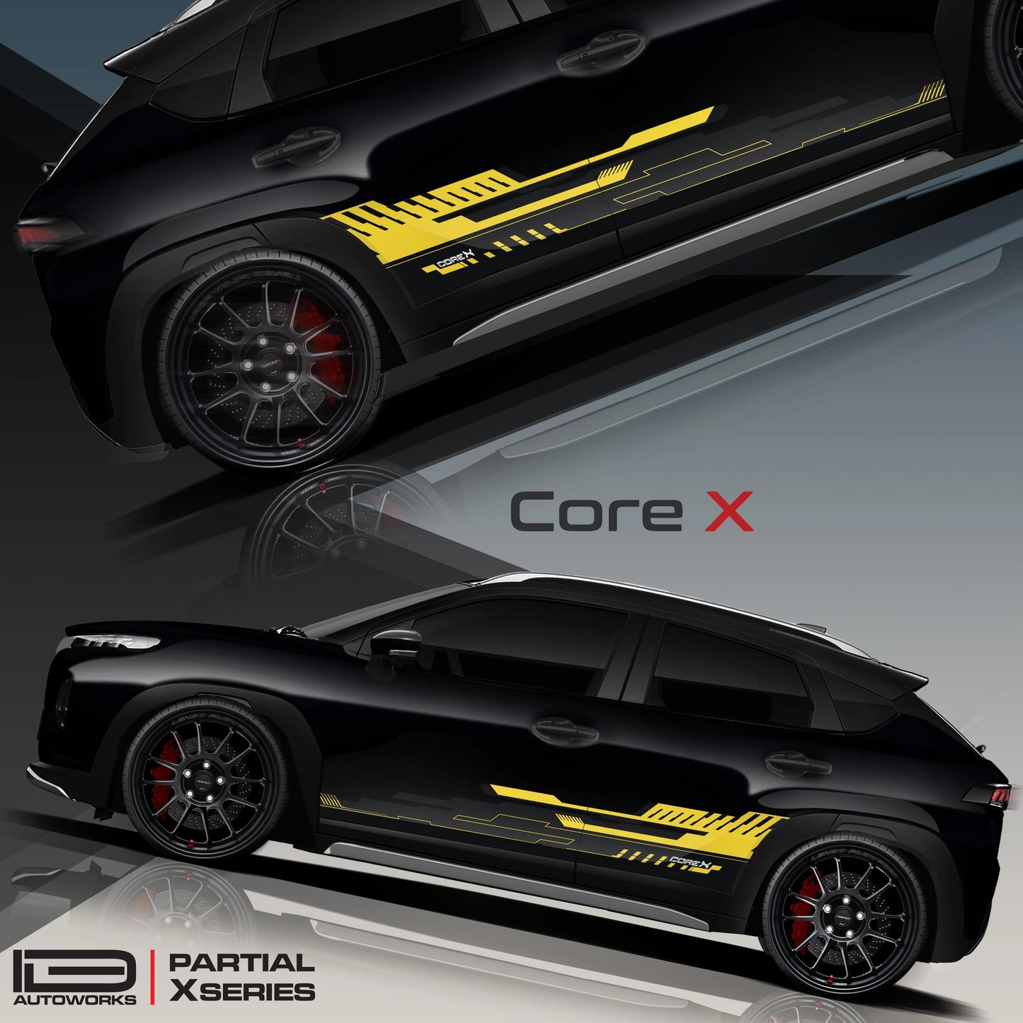 CoreX Edition Graphics for Maruti Suzuki Fronx black