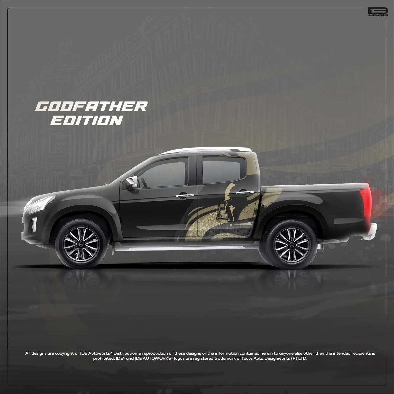 Godfather Edition Graphics for Isuzu V Cross black