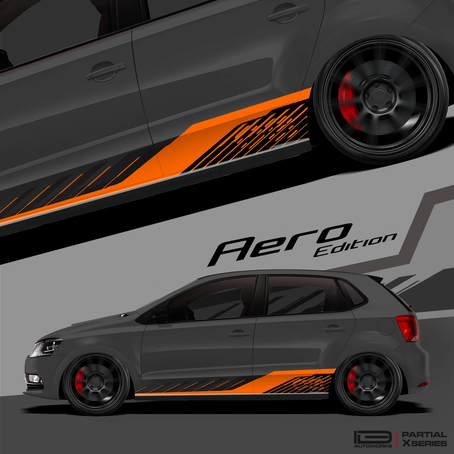Aero Edition Graphics for VW Polo grey