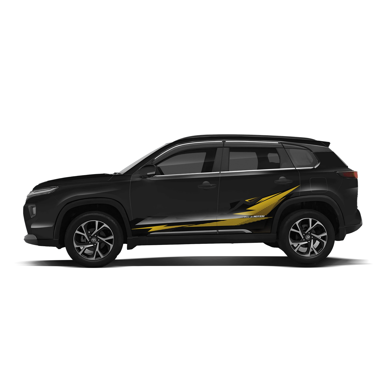 Flex in Motion Edition Graphics for Toyota Hyryder black