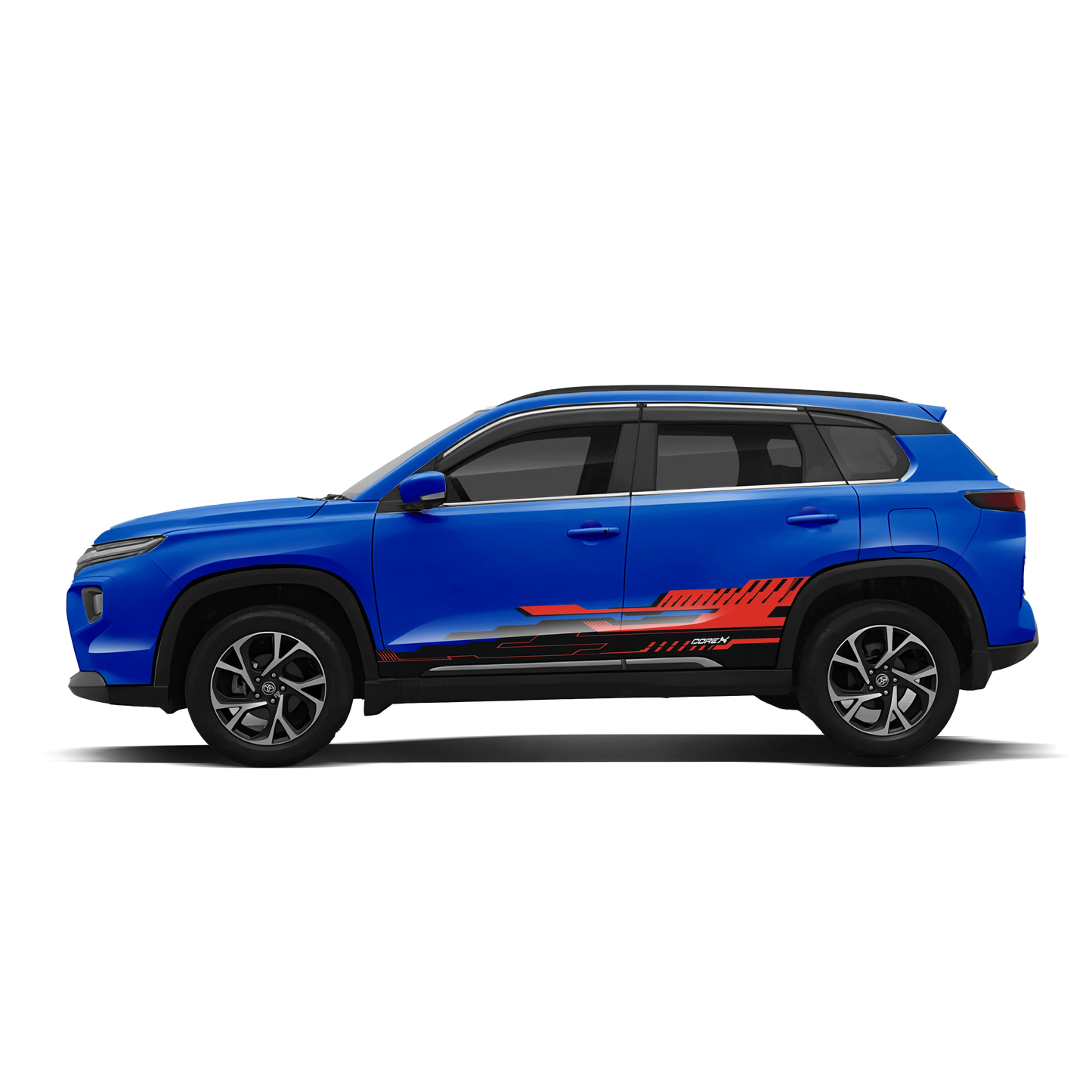 CoreX Edition Graphics for Toyota Hyryder blue