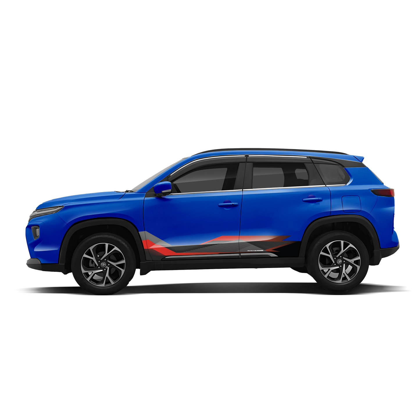 Mute The Noise Edition Graphics for Toyota Hyryder blue