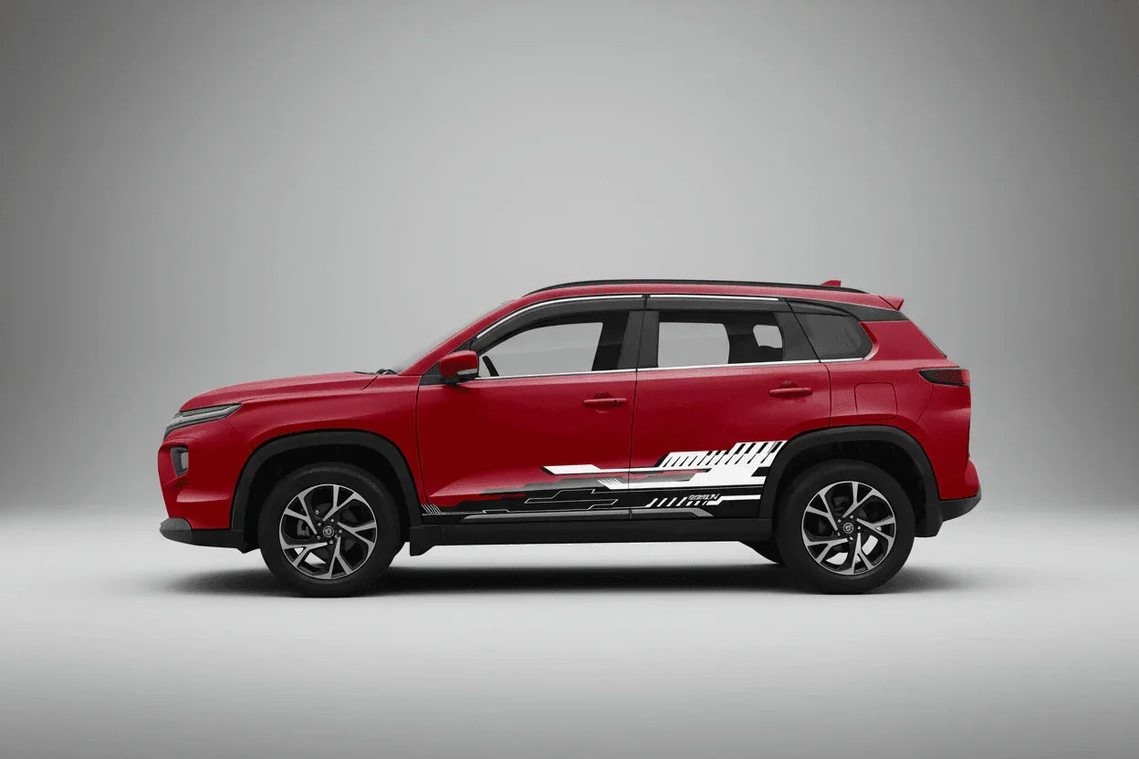 CoreX Edition Graphics for Toyota Hyryder red