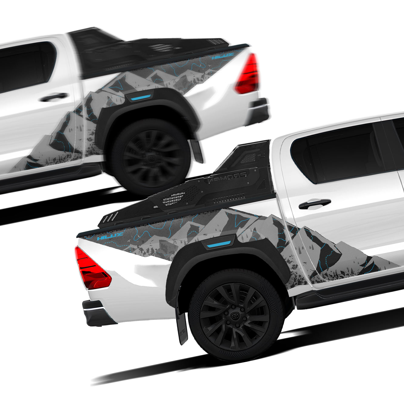 IDE PARTIAL X SERIES - Alpha Overland Edition for TOYOTA Hilux (Super White)