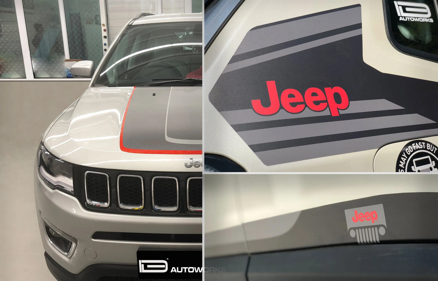 Sports Edition Side Graphics for Jeep Compass white