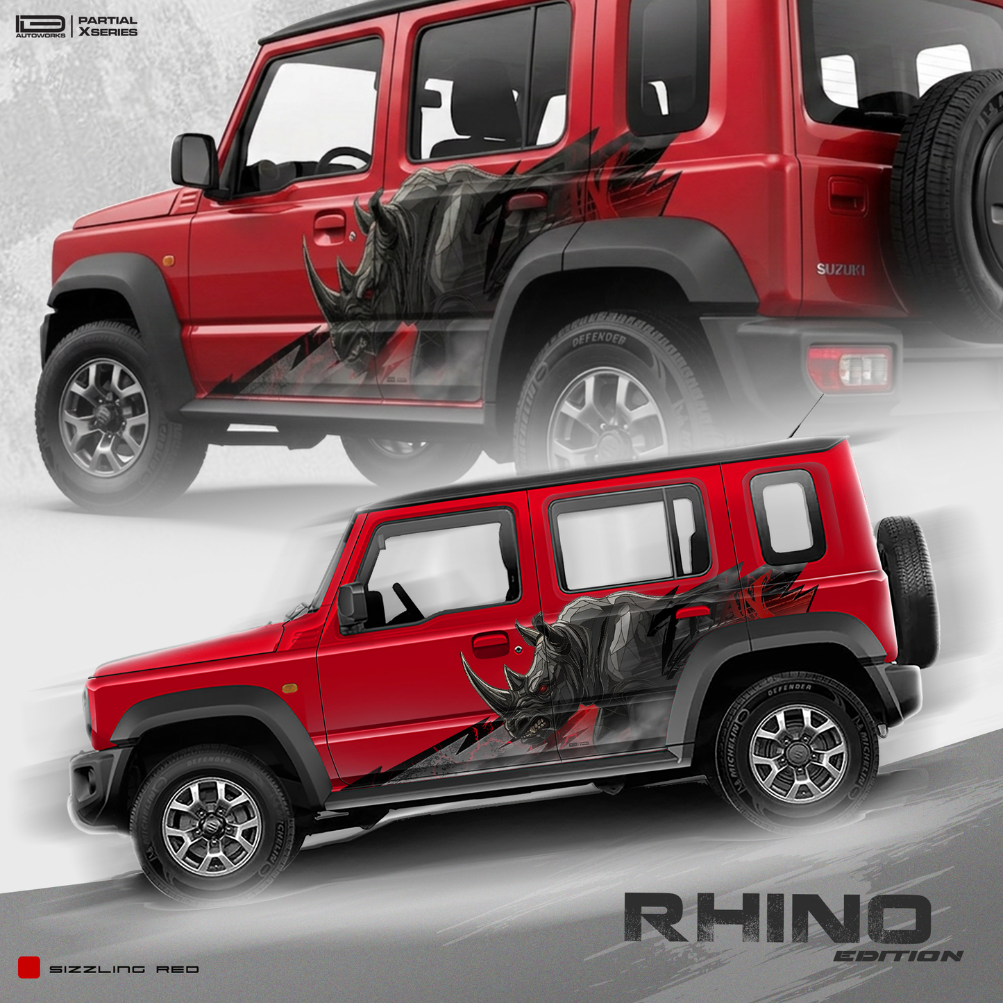 Rhino Edition Graphics for Maruti Suzuki Jimny IDE Partial X Series
