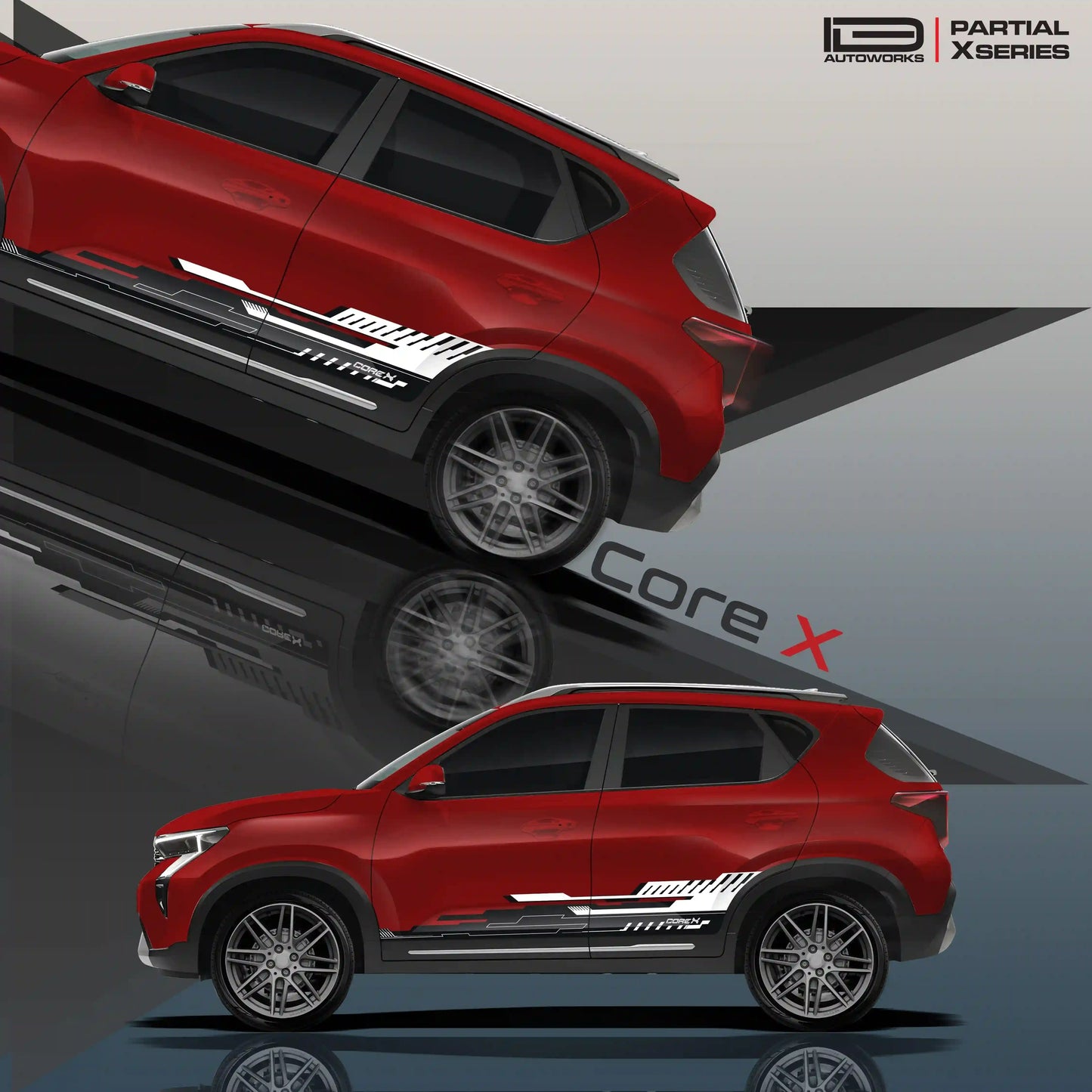 CoreX Edition Graphics for Kia Sonet blue