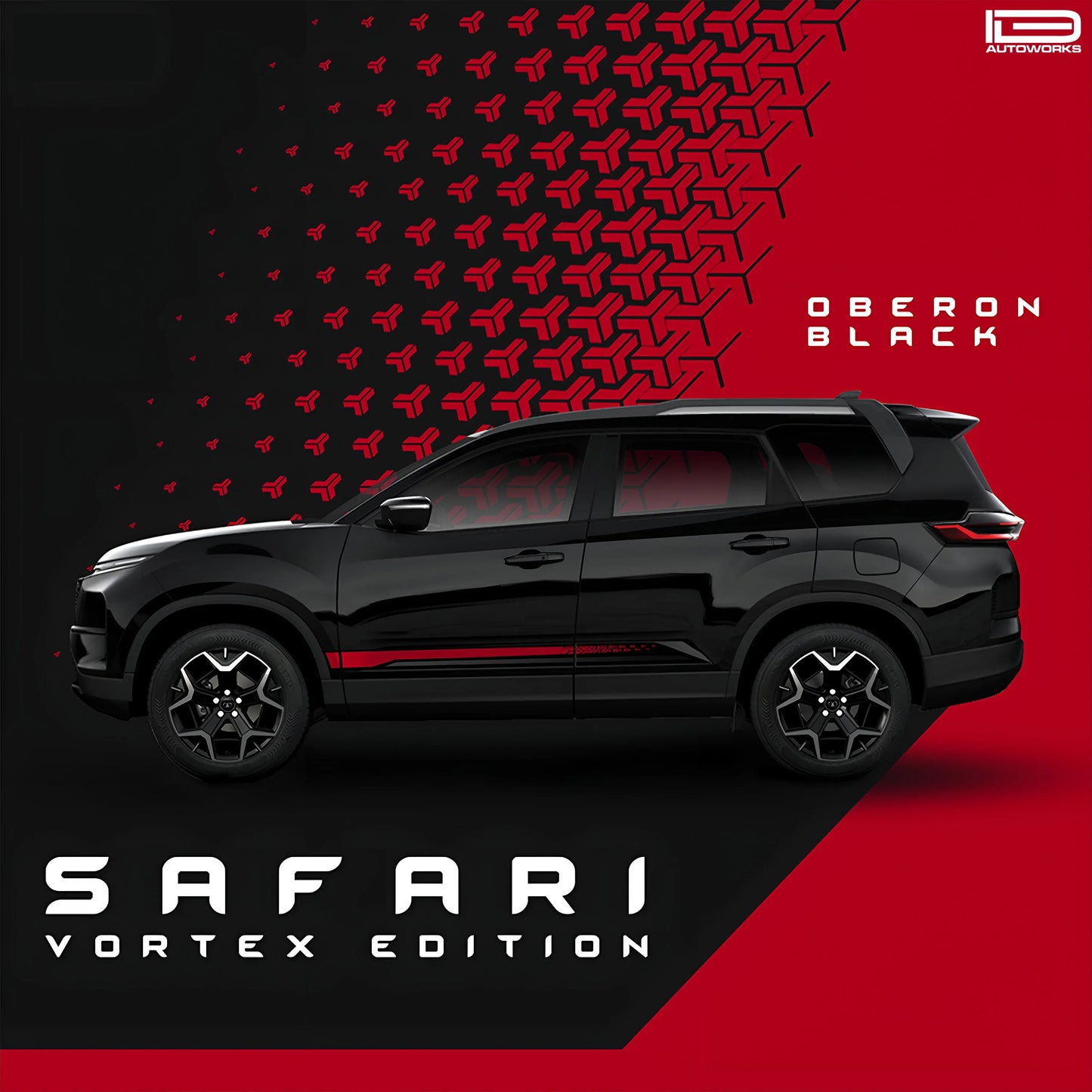 Vortex Edition Graphics for Tata Safari black