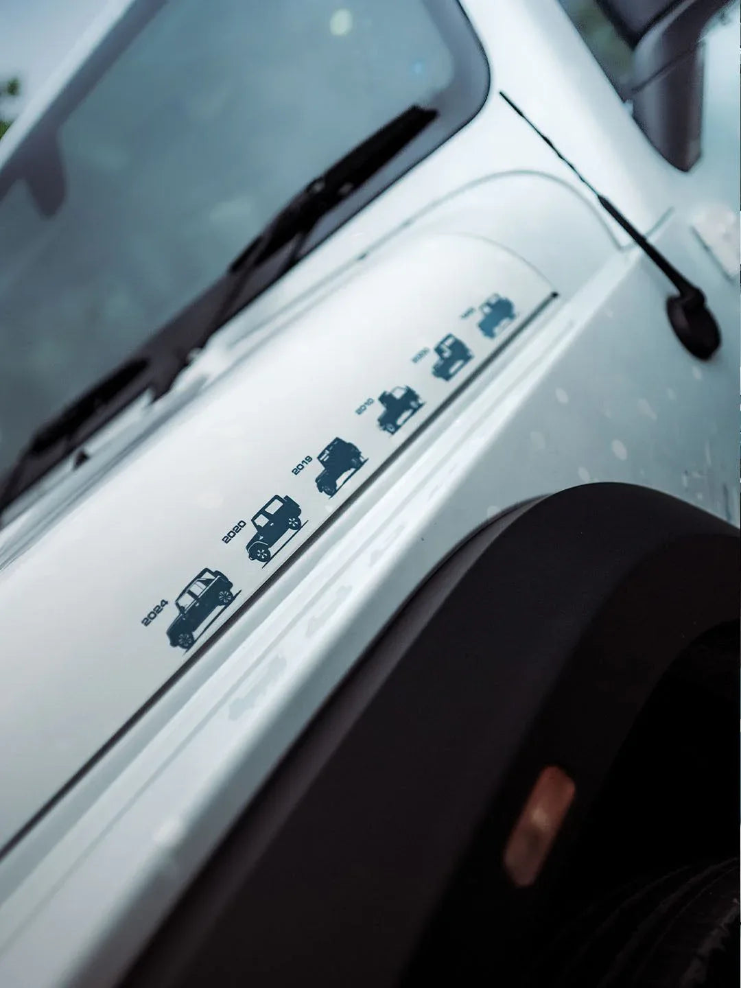 Snowborn Edition Graphics for Mahindra Thar Roxx white